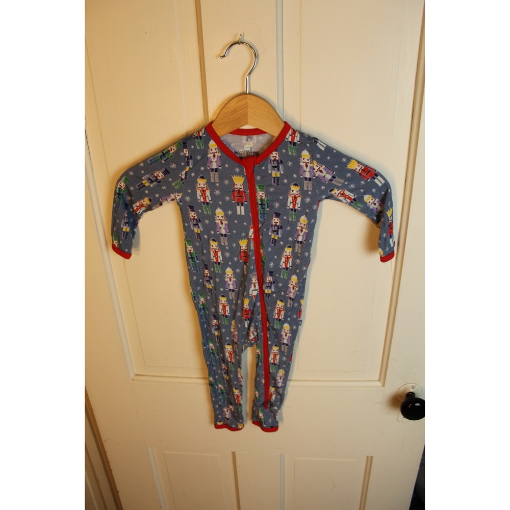 Macaron Me Nutcracker Print‎ Pajamas Sleepsuit Baby 12-18 Months Bamboo